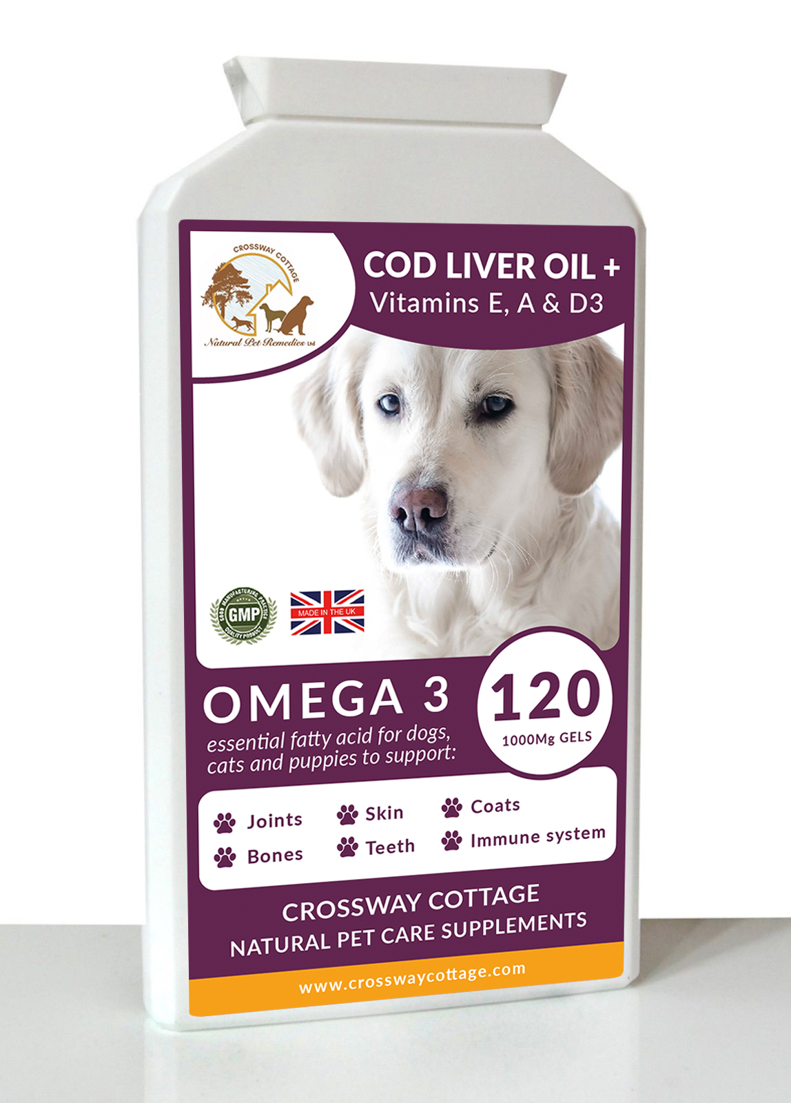Cod Liver Oil + Vitamin E,A \u0026 D3 High 